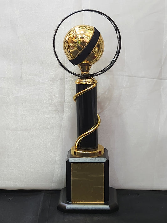 GOLDEN CRICKET BALL TROPHY (METAL)