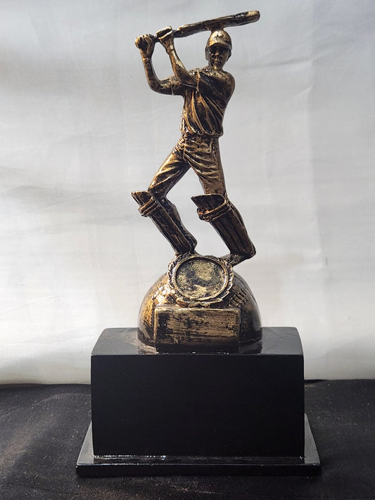 Cricket trophy  with batsman  (Resin Trophy)