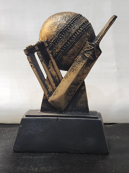 Cricket Trophy with stump (Resin Trophy)