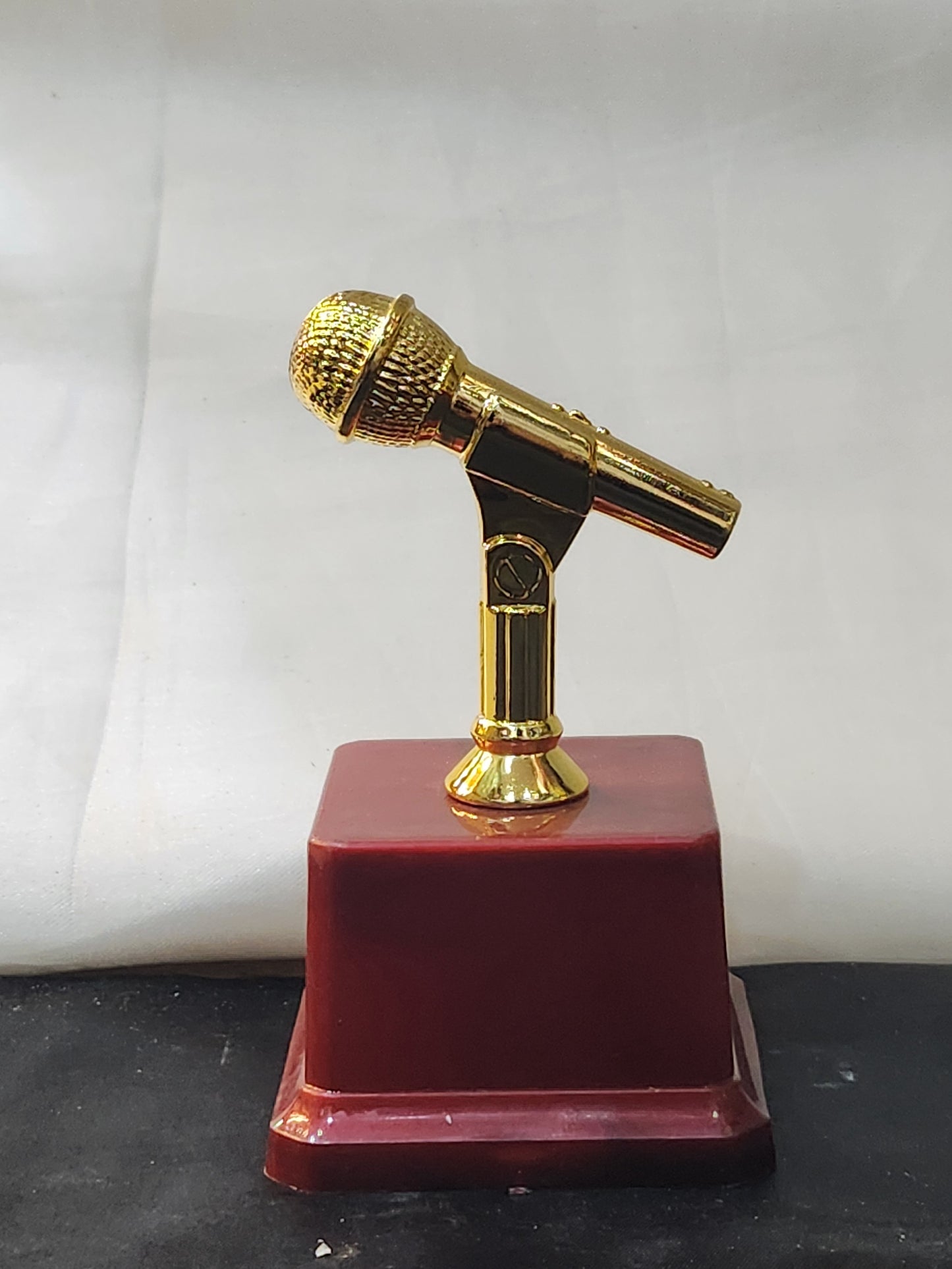 Mic trophy  with golden finish