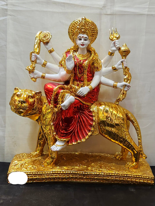 Mata Ji  With Razing  ( Size Medium), Golden colour