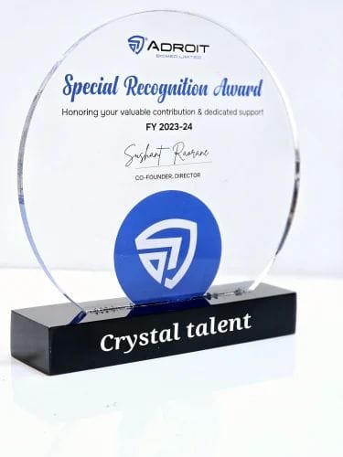 CRYSTAL TROPHY A4